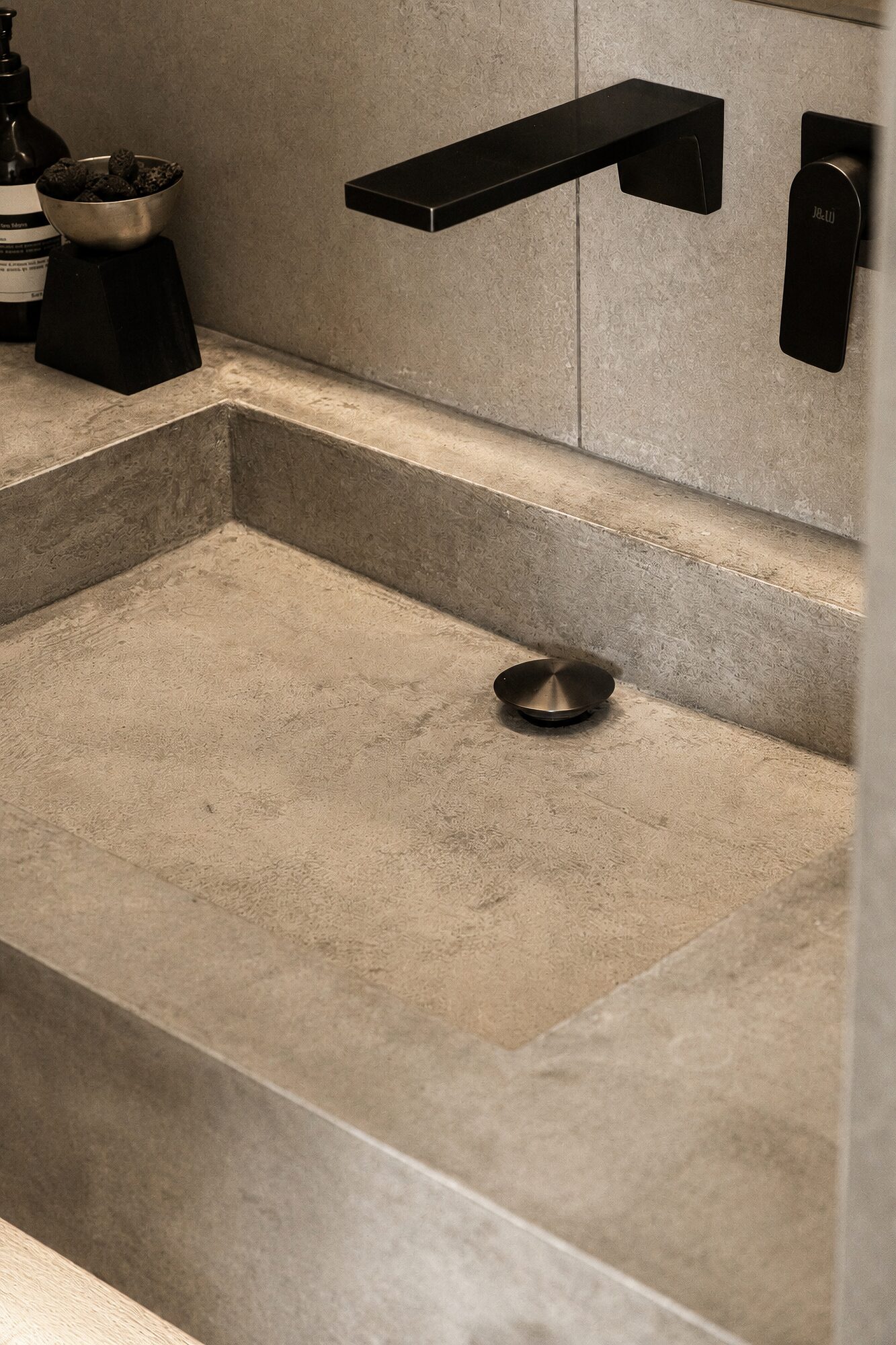 INZII Design Studio — concrete basin detail